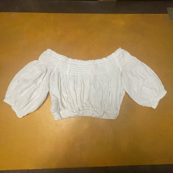 Free People cream prairie crop top - Picture 6 of 7